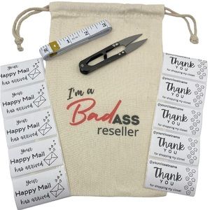 Custom Personalized Thank You Thermal Closet Labels Stickers Reusable Bag